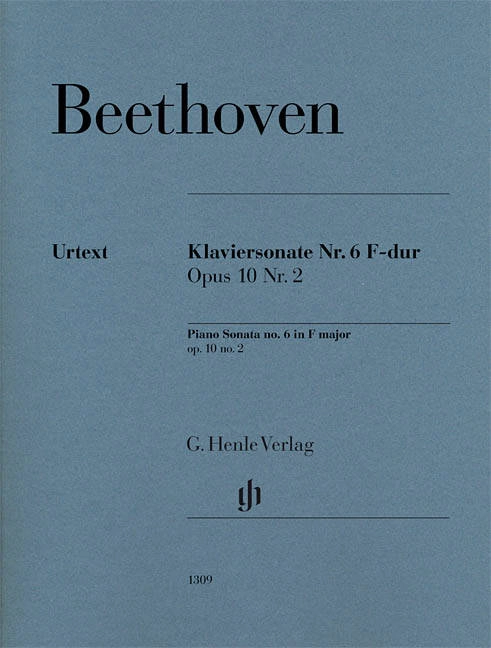 Piano Sonata no. 6 F major op. 10 no. 2 - Beethoven /Wallner /Hansen - Piano - Sheet Music