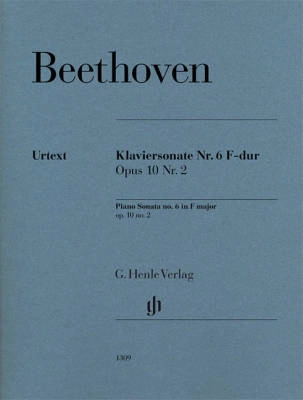 G. Henle Verlag - Piano Sonata no. 6 F major op. 10 no. 2 - Beethoven /Wallner /Hansen - Piano - Sheet Music