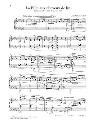 La Fille aux cheveux de lin - Debussy /Heinemann /Theopold - Piano - Sheet Music