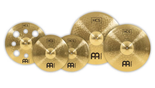 Meinl - Ensemble de cymbales HCS Extended - HiHats 14, Trash Crash 16, Crash 18, Ride 20