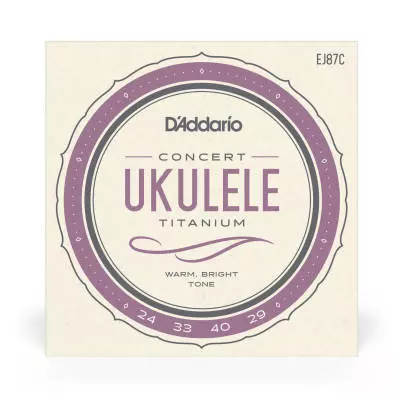 EJ87C - Concert Ukulele Titanium String Set