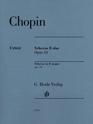 G. Henle Verlag - Scherzo E major op. 54 - Chopin /Mullemann /Theopold - Piano - Sheet Music