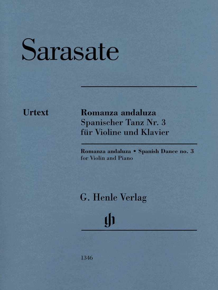 Romanza andaluza (Spanish Dance no. 3) op. 22 no. 1 - Sarasate/Jost/Turban - Violin/Piano - Sheet Music