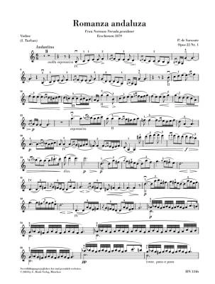 Romanza andaluza (Spanish Dance no. 3) op. 22 no. 1 - Sarasate/Jost/Turban - Violin/Piano - Sheet Music