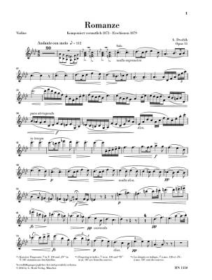Romance f minor op. 11 - Dvorak /Kordt-Dauner /Weithaas - Violin/Piano - Sheet Music