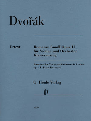 Romance f minor op. 11 - Dvorak /Kordt-Dauner /Weithaas - Violin/Piano - Sheet Music