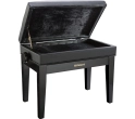 RPB-400PE Adjustable Piano Bench with Storage - Polished Ebony