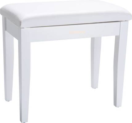 RPB-300WH Adjustable Piano Bench with Cushioned Seat - White