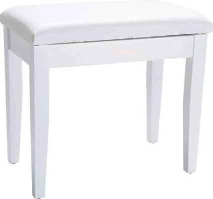 RPB-300WH Adjustable Piano Bench with Cushioned Seat - White
