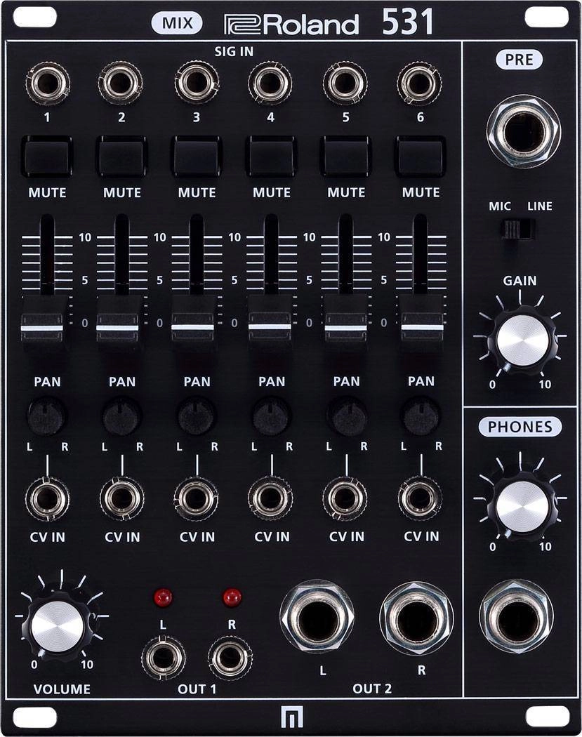 System-500 531 6-Channel Mixer Eurorack Module
