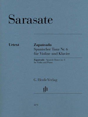 G. Henle Verlag - Zapateado, Spanish Dance no. 6 - Sarasate/Jost/Turban - Violin/Piano - Sheet Music