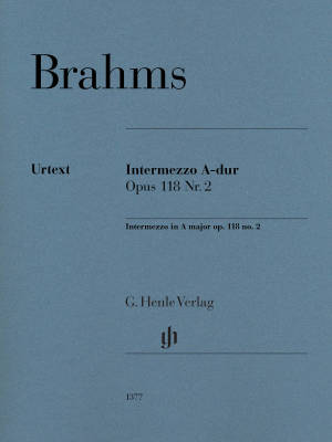 G. Henle Verlag - Intermezzo A major op. 118 no. 2 - Brahms/Eich/Boyde - Piano - Sheet Music