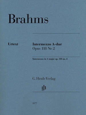 G. Henle Verlag - Intermezzo A major op. 118 no. 2 - Brahms/Eich/Boyde - Piano - Sheet Music