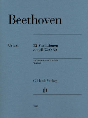G. Henle Verlag - 32 Variations c minor WoO 80 - Beethoven /Loy /Fountain - Piano - Book