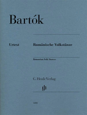 G. Henle Verlag - Romanian Folk Dances - Bartok/Somfai - Piano - Book