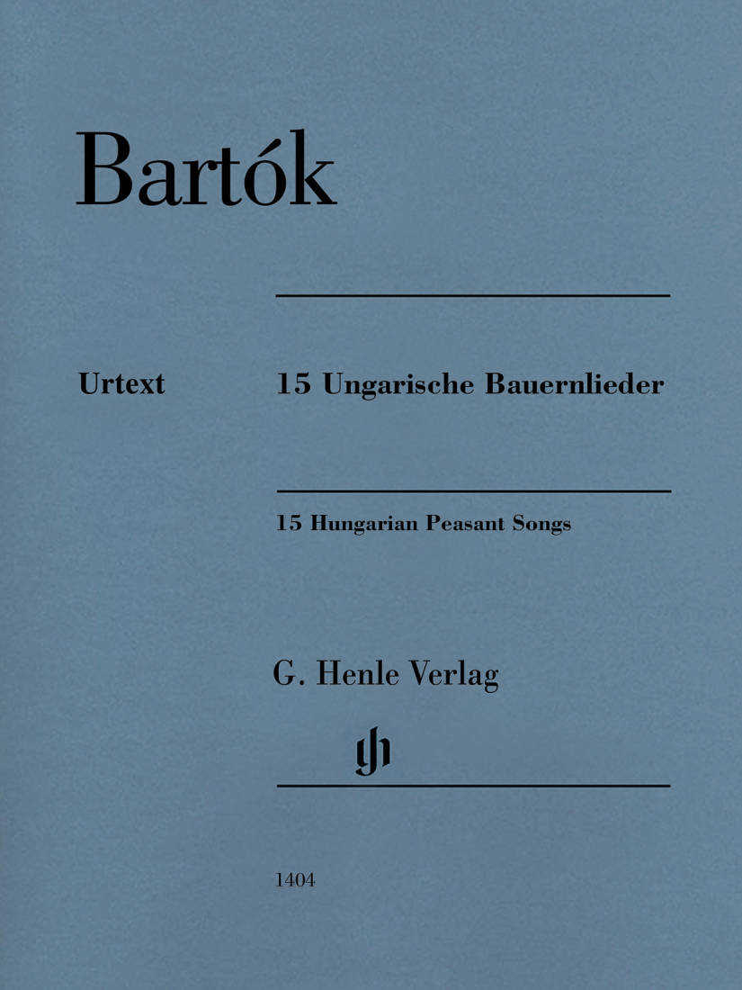 15 Hungarian Peasant Songs - Bartok/Somfai/Varjon - Piano - Book