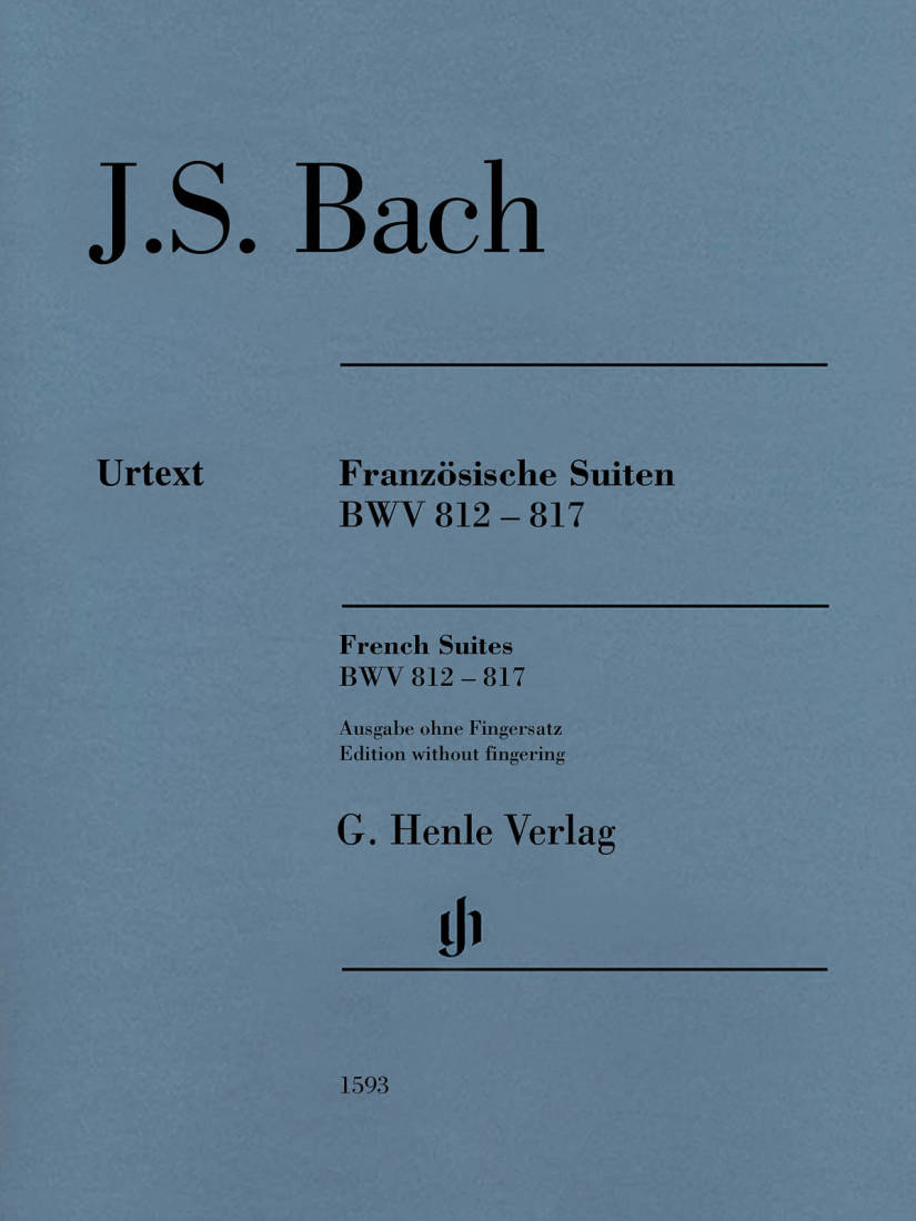 French Suites BWV 812-817 (Without Fingering) - Bach/Scheideler/Schneidt - Piano - Book