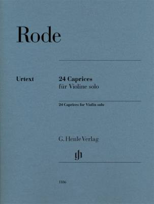 G. Henle Verlag - 24 Caprices - Rode/Gertsch/Eichhor - Violin - Book