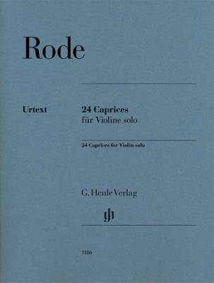 G. Henle Verlag - 24 Caprices - Rode/Gertsch/Eichhor - Violin - Book