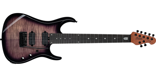 Sterling by Music Man - JP157D John Petrucci Signature 7-String Electric Guitar - Eminence Purple Flame
