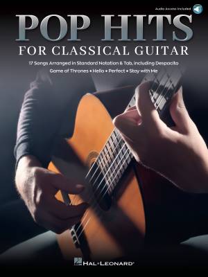 Pop Hits for Classical Guitar - Classical Guitar TAB - Book/Audio Online
