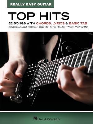 Top Hits: Really Easy Guitar - Easy Guitar TAB - Book
