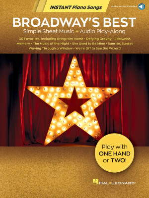 Broadway\'s Best: Instant Piano Songs - Piano - Book/Audio Online