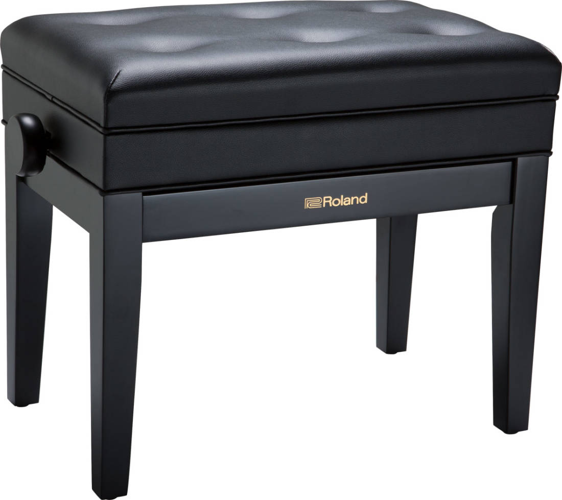 RPB-400BK Adjustable Piano Bench with Storage - Black