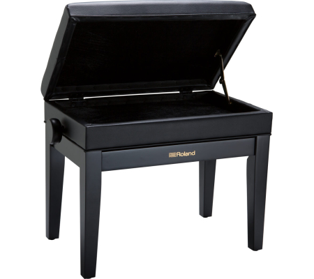 RPB-400BK Adjustable Piano Bench with Storage - Black