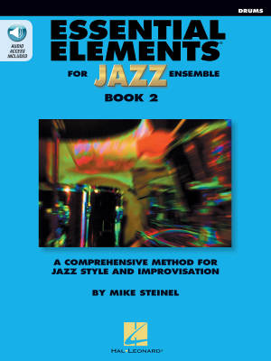 Hal Leonard - Essential Elements for Jazz Ensemble Book 2 - Steinel - Drums - Book/Audio Online
