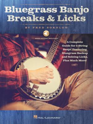 Hal Leonard - Bluegrass Banjo Breaks & Licks - Sokolow - Banjo TAB - Book/Audio Online