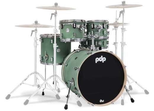 Pacific Drums - Concept Maple 5-Piece Shell Pack (22,10,12,16,SD) - Sea Foam
