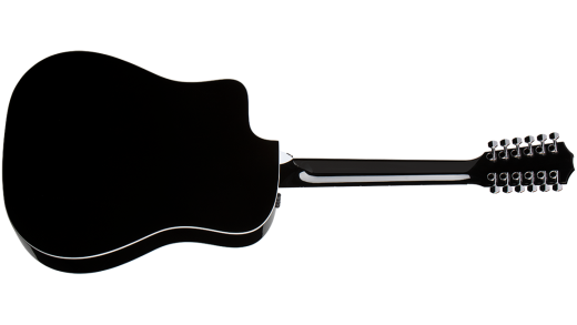 250ce-BLK DLX 12-String Spruce/Maple Acoustic-Electric Guitar
