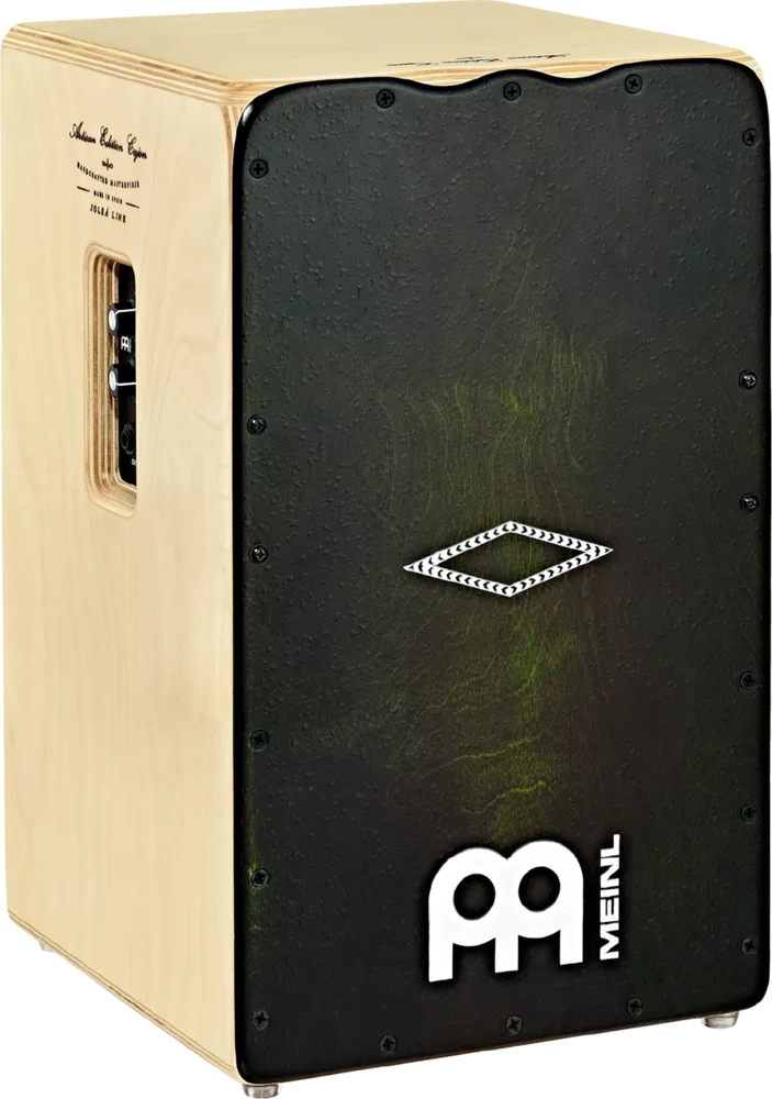 Meinl Artisan Edition Solea Line Cajon With Pickup Dark Olive Burst