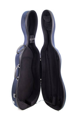Lightweight Cello Case with Wheels (Blue) - 4/4
