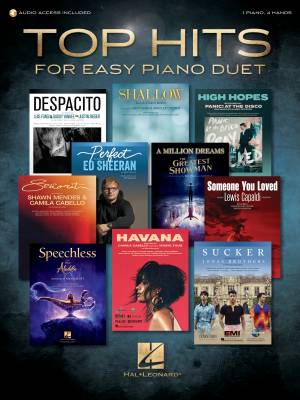 Hal Leonard - Top Hits for Easy Piano Duet - Pearl - Piano Duet (1 Piano, 4 Hands) - Book