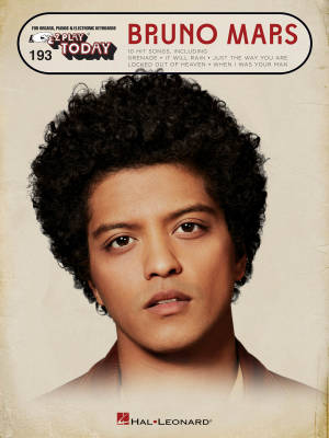 Bruno Mars: E-Z Play Today #193 - Electronic Keyboard - Book