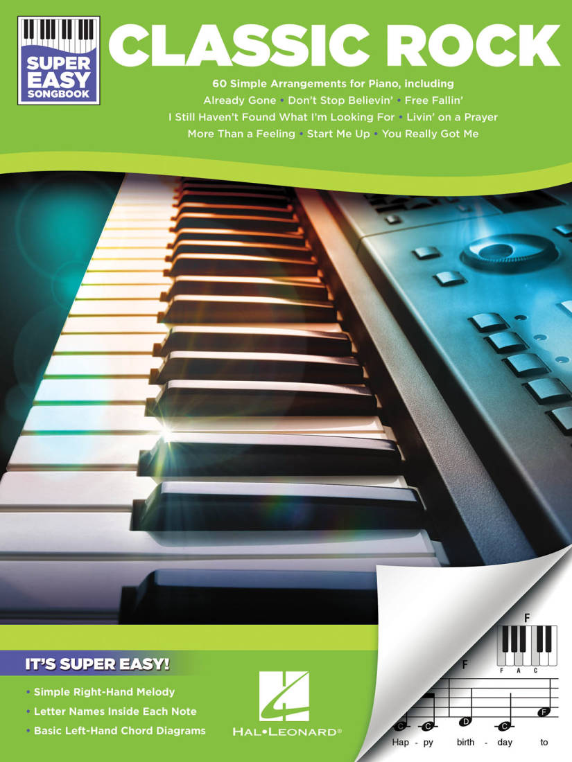 Classic Rock: Super Easy Songbook - Easy Piano - Book