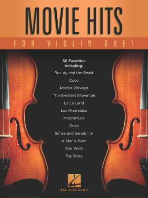 Movie Hits for Violin Duet - Book