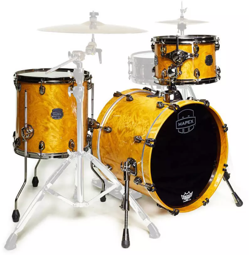 Saturn V Exotic Rock 3-Piece Shell Pack - Amber Maple Burl