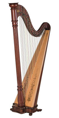 Lyon & Healy - Prelude 40 String Lever Harp - Mahogany