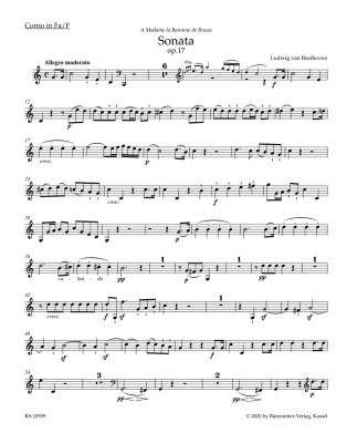 Sonata in F major op. 17 - Beethoven/Del Mar - Horn or Violoncello, Piano - Parts Set