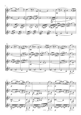 Sicilienne - Faure/Thorne - Clarinet Quartet - Score/Parts