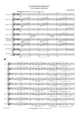 La Cathedrale Engloutie (The Sunken Cathedral) - Debussy/Thorne - Clarinet Ensemble - Score/Parts