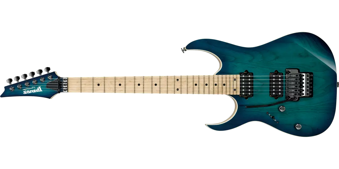 RG652AHM Prestige Series Electric Guitar - Nebula Green Burst - Left-Handed