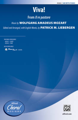 Alfred Publishing - Viva! (from Il re pastore) - Mozart/Liebergen - SAB