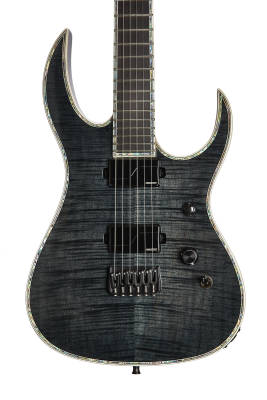 Shredzilla Extreme Electric Guitar - Trans Black Flame Maple