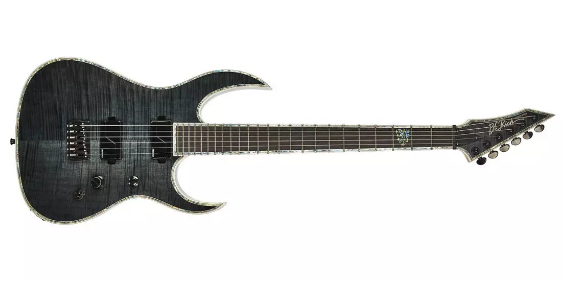 Shredzilla Extreme Electric Guitar - Trans Black Satin Flame Maple