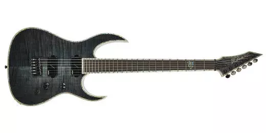 B.C. Rich - Shredzilla Extreme Electric Guitar - Trans Black Satin Flame Maple