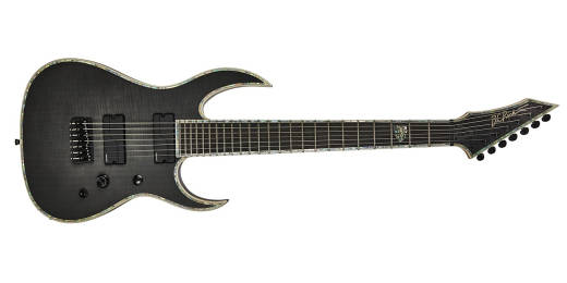 Shredzilla Extreme 7-String Electric Guitar - Trans Black Satin